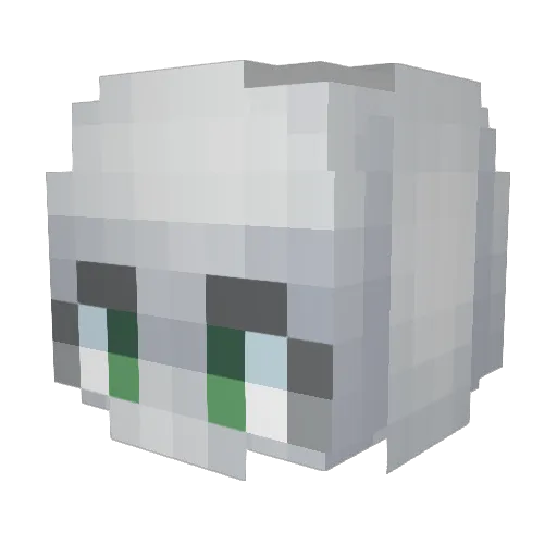 ProDiament6 Minecraft avatar head, 3D render