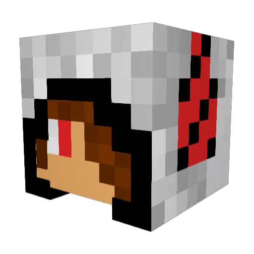 ProDonutz Minecraft avatar head, 3D render