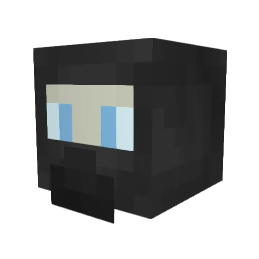 ProDris Minecraft avatar head, 3D render