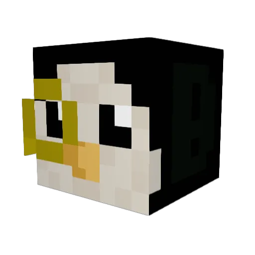 ProDuardo Minecraft avatar head, 3D render