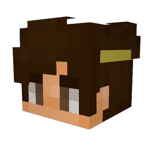 ProDucktive Minecraft avatar head, 3D render