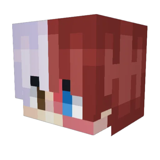 ProDumbDumb Minecraft avatar head, 3D render
