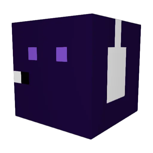 ProEly Minecraft avatar head, 3D render