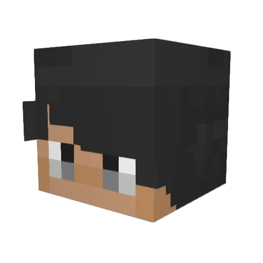 ProFirestar Minecraft avatar head, 3D render