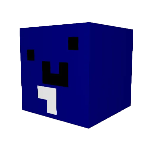ProFraudster Minecraft avatar head, 3D render