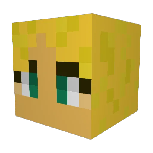 ProGamer7010 Minecraft avatar head, 3D render