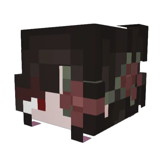 ProGamerGirlss Minecraft avatar head, 3D render