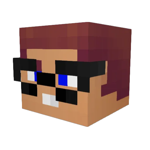 ProGamerKid Minecraft avatar head, 3D render