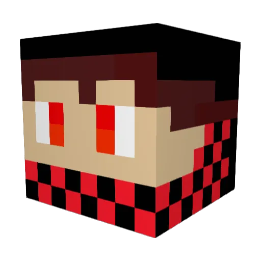 ProGamerYT7 Minecraft avatar head, 3D render