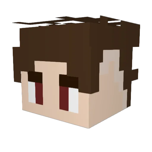ProGodOP Minecraft avatar head, 3D render