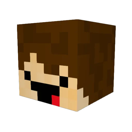 ProGrandma Minecraft avatar head, 3D render