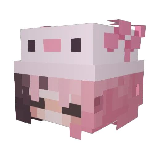 ProJan44 Minecraft avatar head, 3D render