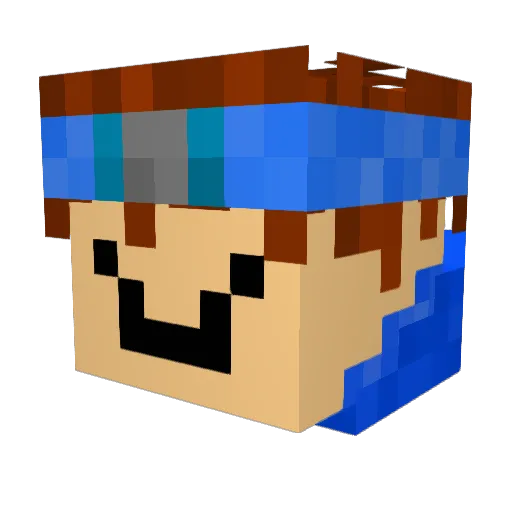 ProJason33 Minecraft avatar head, 3D render
