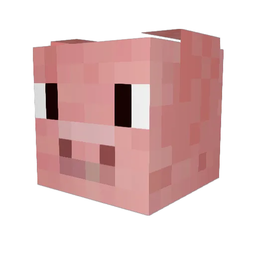 ProJunior Minecraft avatar head, 3D render