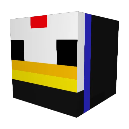 ProKBull Minecraft avatar head, 3D render