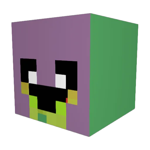 ProKingHarshYT Minecraft avatar head, 3D render