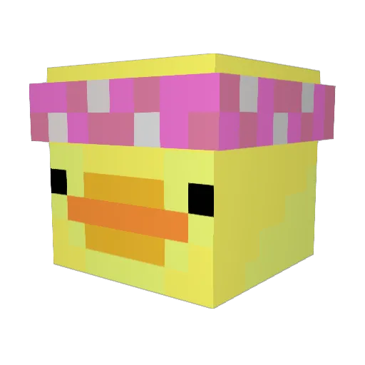 ProLeyla Minecraft avatar head, 3D render