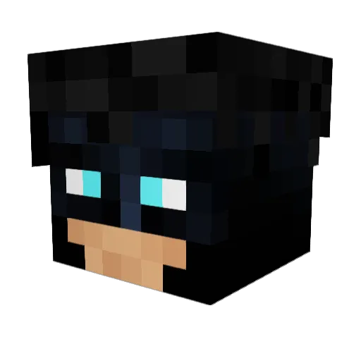 ProLikeYou Minecraft avatar head, 3D render