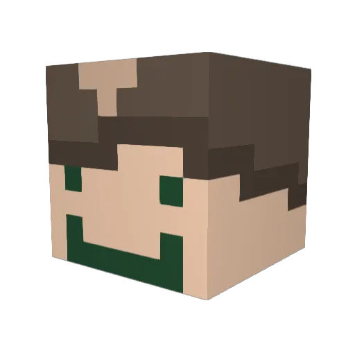 ProLilGamer7 Minecraft avatar head, 3D render