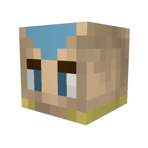 ProMasters Minecraft avatar head, 3D render