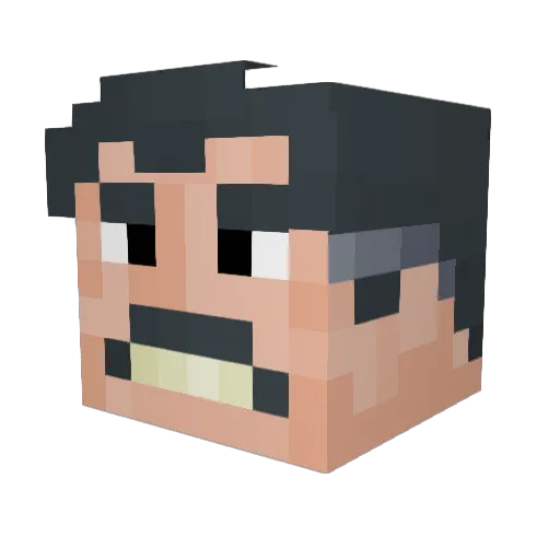 ProMaxime123 Minecraft avatar head, 3D render