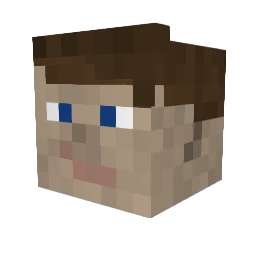 ProNewbYT Minecraft avatar head, 3D render