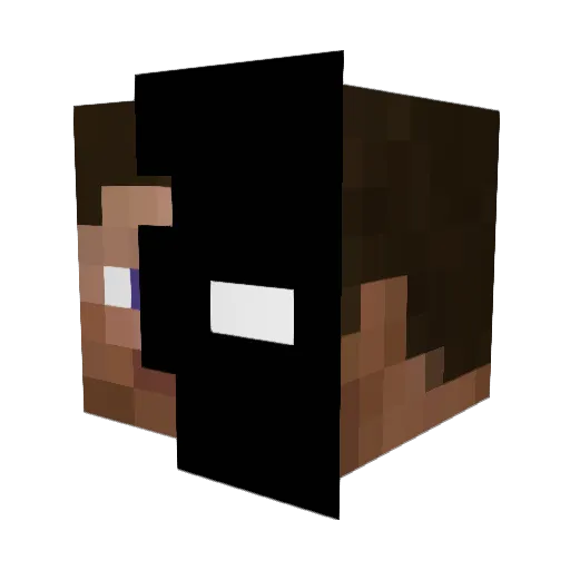 ProNoobPro Minecraft avatar head, 3D render