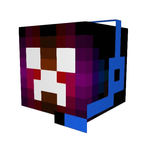 ProPakke Minecraft avatar head, 3D render