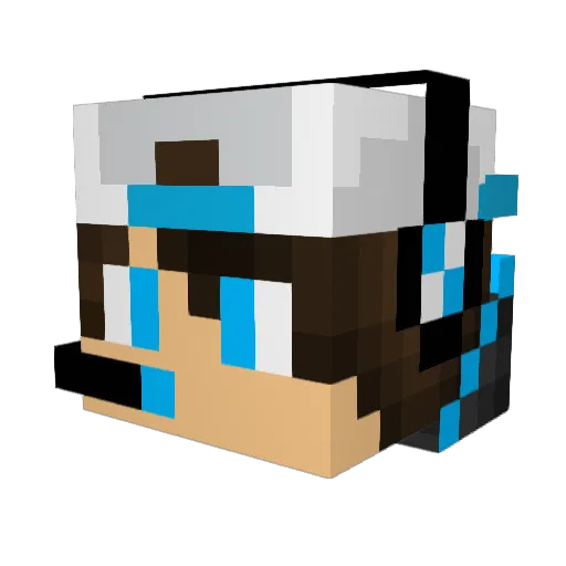 ProPamplonica Minecraft avatar head, 3D render