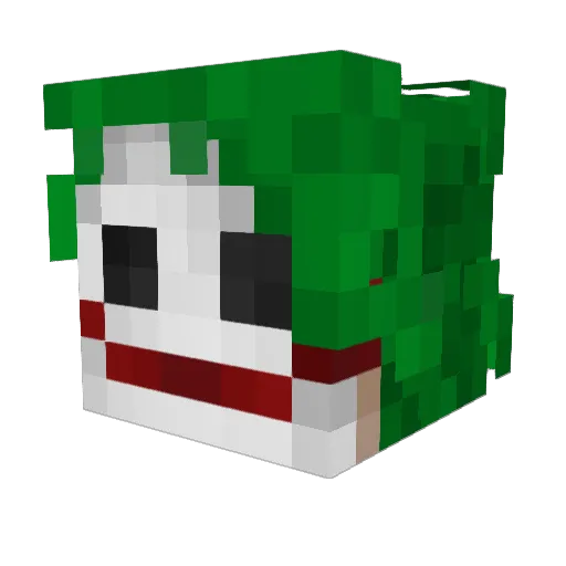 ProPellet Minecraft avatar head, 3D render