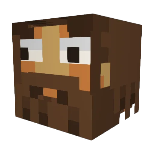 ProPvp18 Minecraft avatar head, 3D render