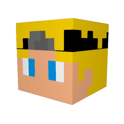 ProReaper01 Minecraft avatar head, 3D render