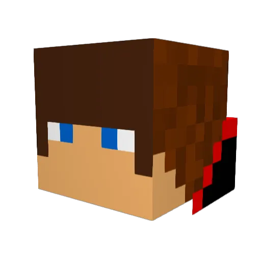 ProRiley Minecraft avatar head, 3D render