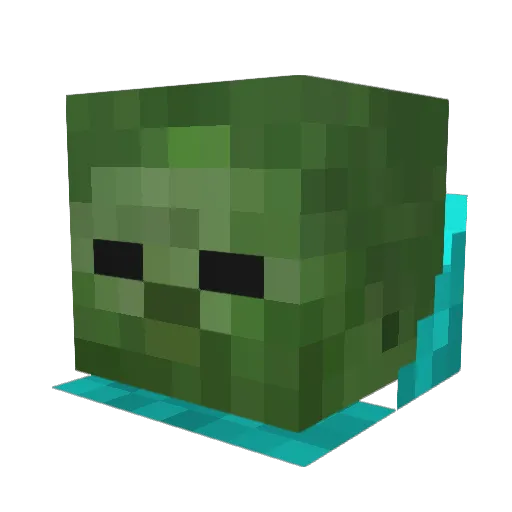 ProRussian_ Minecraft avatar head, 3D render