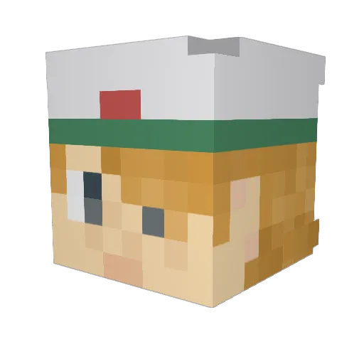 ProShyGuy Minecraft avatar head, 3D render