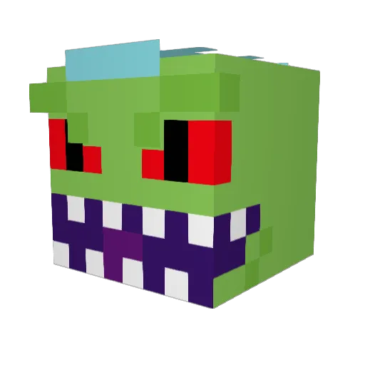 ProSkater666 Minecraft avatar head, 3D render