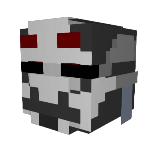ProSpartans Minecraft avatar head, 3D render