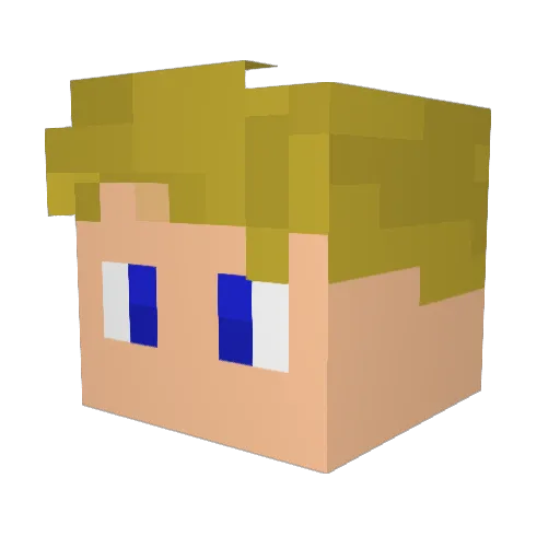 ProStealthfire Minecraft avatar head, 3D render