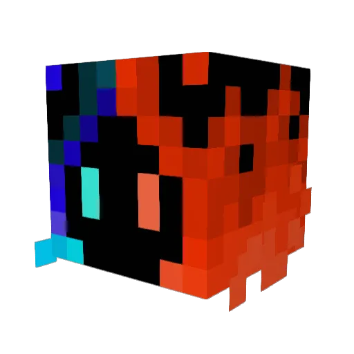 ProSuchti Minecraft avatar head, 3D render