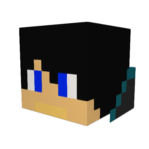 ProTrollMaster Minecraft avatar head, 3D render