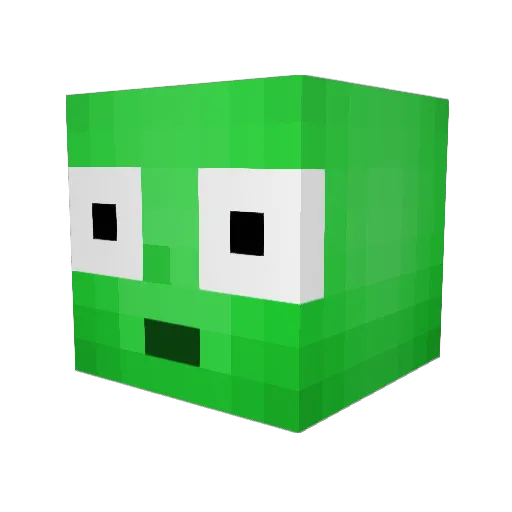 ProVapeMaster Minecraft avatar head, 3D render
