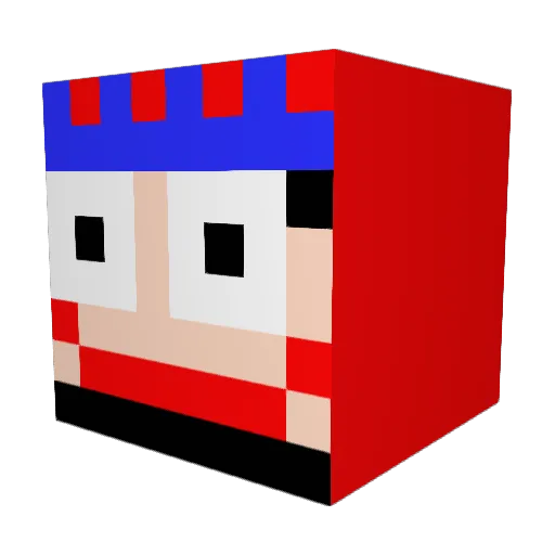 ProWoorKy Minecraft avatar head, 3D render