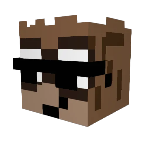 Pro_Colt_45 Minecraft avatar head, 3D render