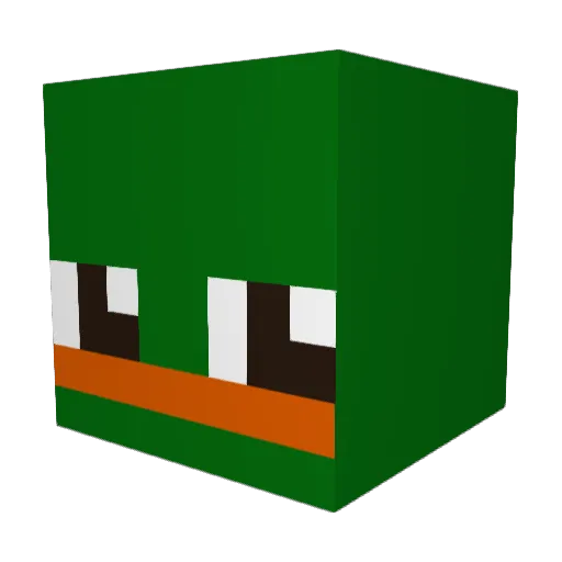 Pro_David Minecraft avatar head, 3D render