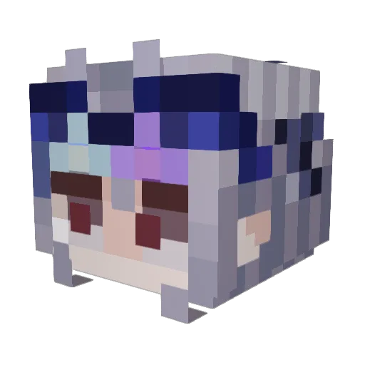 Pro_JC_Gaming Minecraft avatar head, 3D render