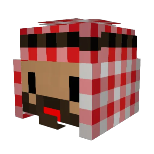 Pro_Luke Minecraft avatar head, 3D render