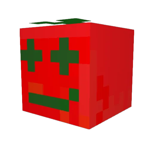 Pro_Tomate Minecraft avatar head, 3D render