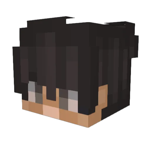 Proarte Minecraft avatar head, 3D render