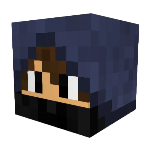 ProassassinX Minecraft avatar head, 3D render