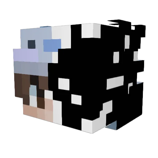 ProbExisting Minecraft avatar head, 3D render